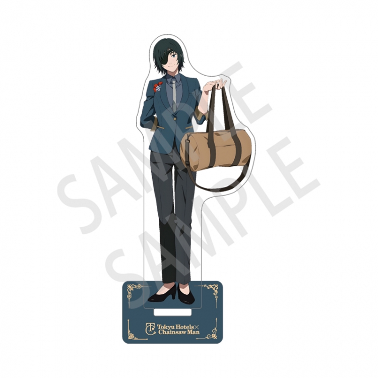 Chainsawman Anime characters acrylic sandwiching Standing Plates Keychain 15cm