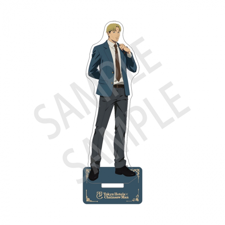 Chainsawman Anime characters acrylic sandwiching Standing Plates Keychain 15cm