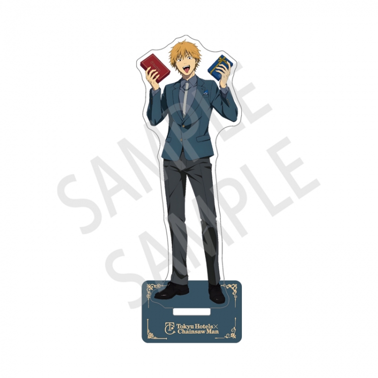 Chainsawman Anime characters acrylic sandwiching Standing Plates Keychain 15cm