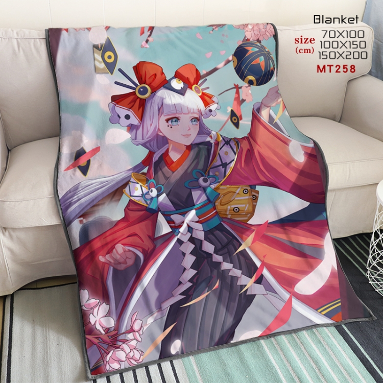 Onmyoji Anime oversized mink flannel blanket 150X200CM customizable