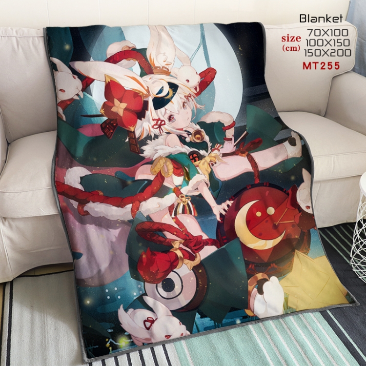 Onmyoji Anime oversized mink flannel blanket 150X200CM customizable