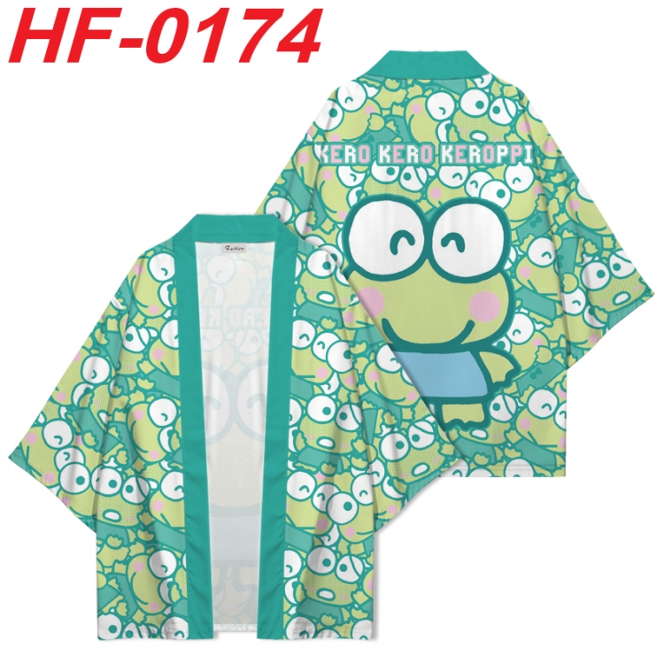 sanrio Anime digital printed French velvet kimono top from S to 4XL  HF-0174