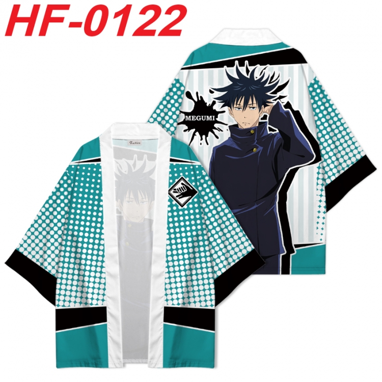 Jujutsu Kaisen Anime digital printed French velvet kimono top from S to 4XL  HF-0122