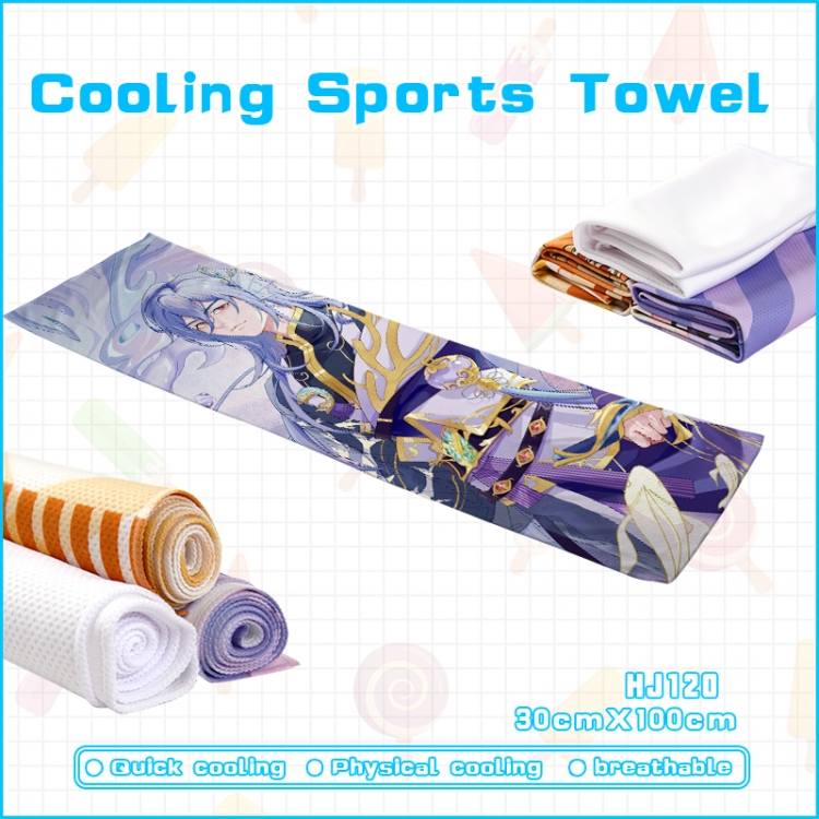 Food Story anime Cooling Sports Towel 30X100CM
