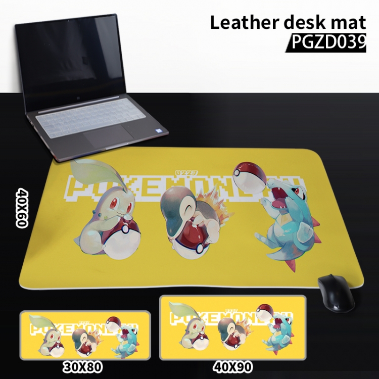 Pokemon Anime leather desk mat 40X90cm PGZD39