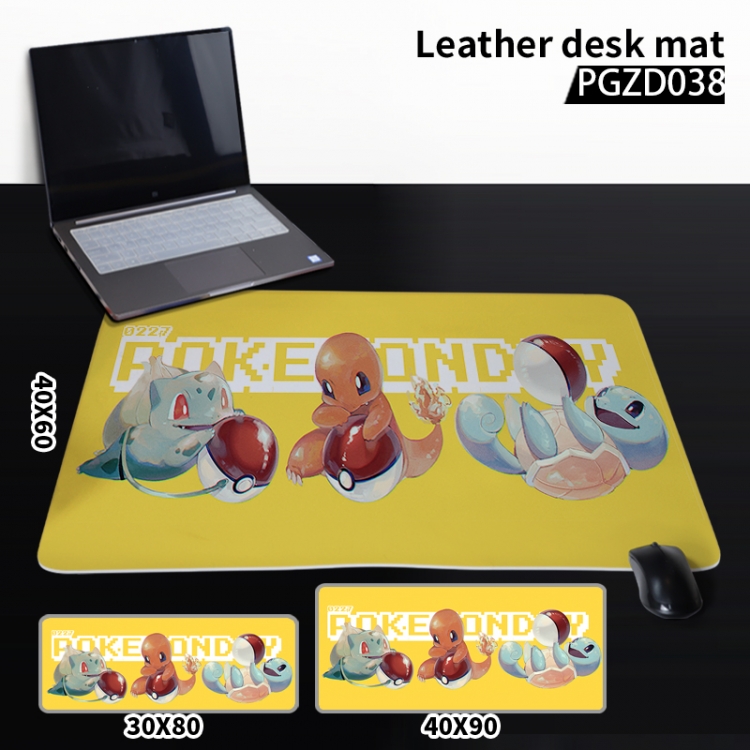 Pokemon Anime leather desk mat 40X90cm PGZD38