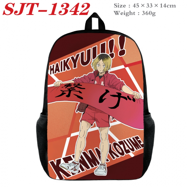 Haikyuu!! Anime nylon canvas backpack student backpack 45x33x14cm