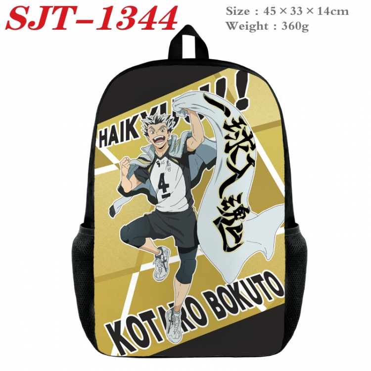 Haikyuu!! Anime nylon canvas backpack student backpack 45x33x14cm