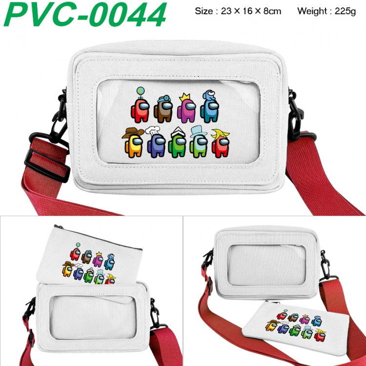 Among us  Anime PVC transparent small shoulder bag 23x16x8cm