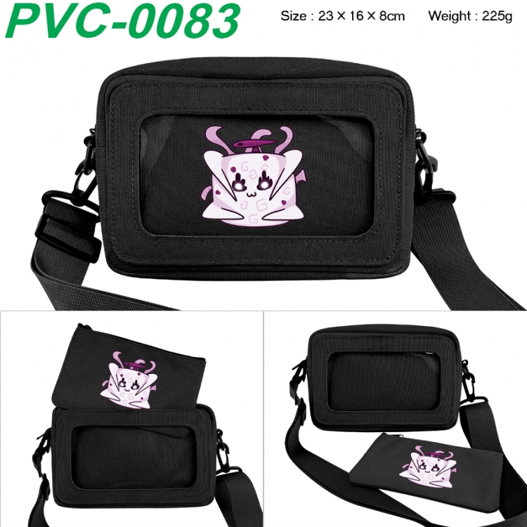 Blox fruits Anime PVC transparent small shoulder bag 23x16x8cm