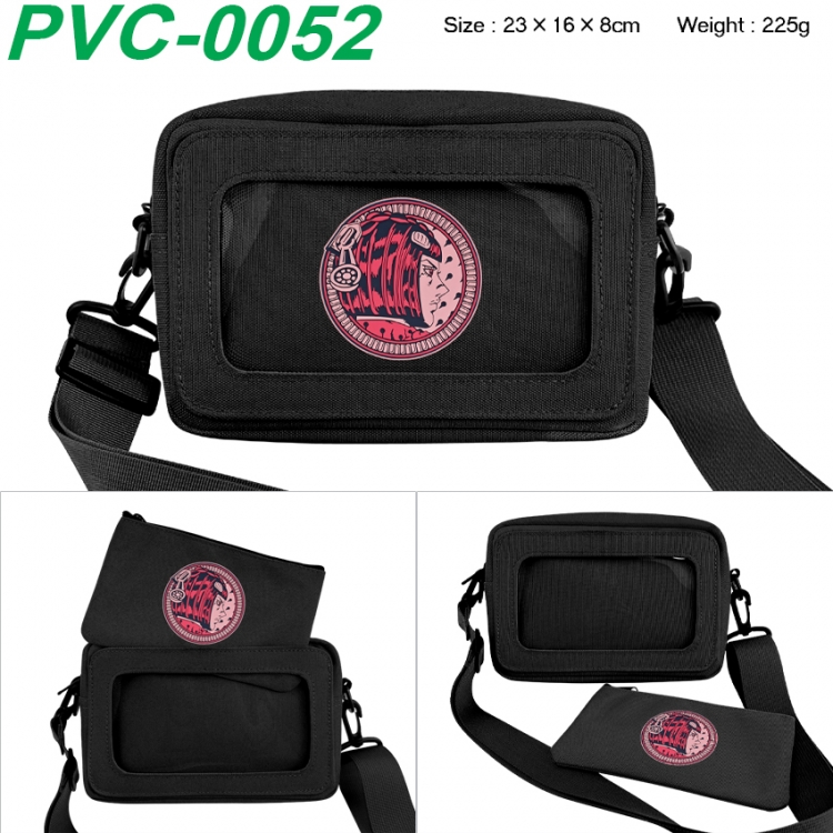 JoJos Bizarre Adventure Anime PVC transparent small shoulder bag 23x16x8cm