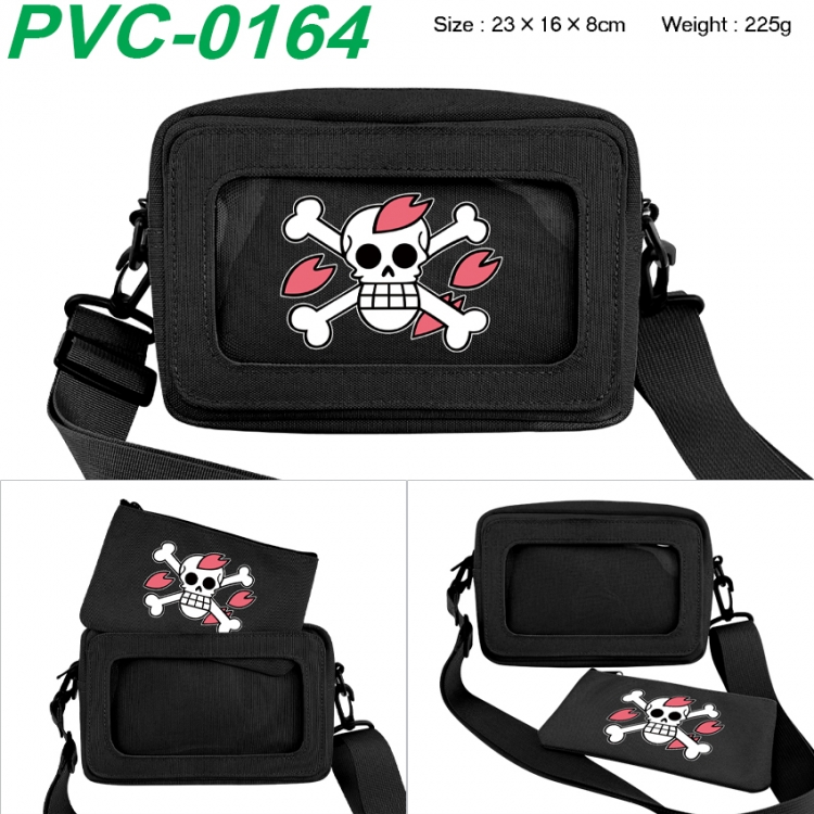 One Piece Anime PVC transparent small shoulder bag 23x16x8cm