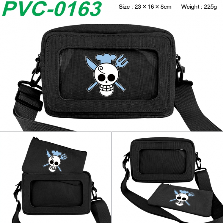 One Piece Anime PVC transparent small shoulder bag 23x16x8cm