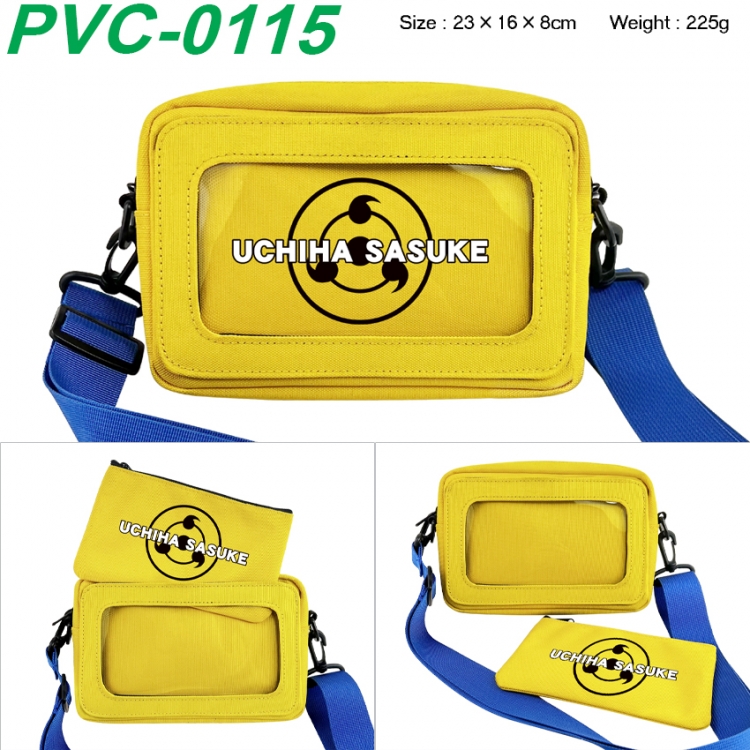 Naruto Anime PVC transparent small shoulder bag 23x16x8cm