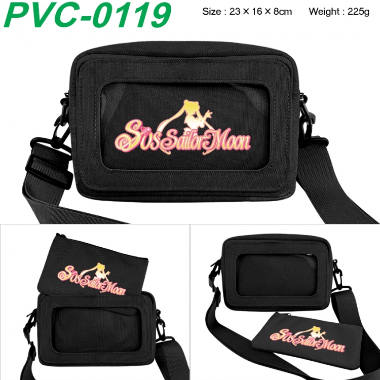 sailormoon Anime PVC transparent small shoulder bag 23x16x8cm