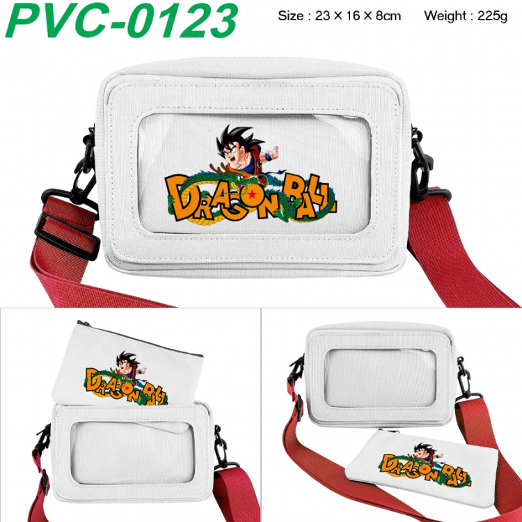 DRAGON BALL Anime PVC transparent small shoulder bag 23x16x8cm