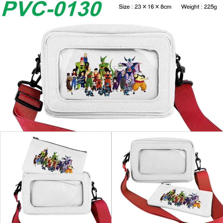 DRAGON BALL Anime PVC transparent small shoulder bag 23x16x8cm