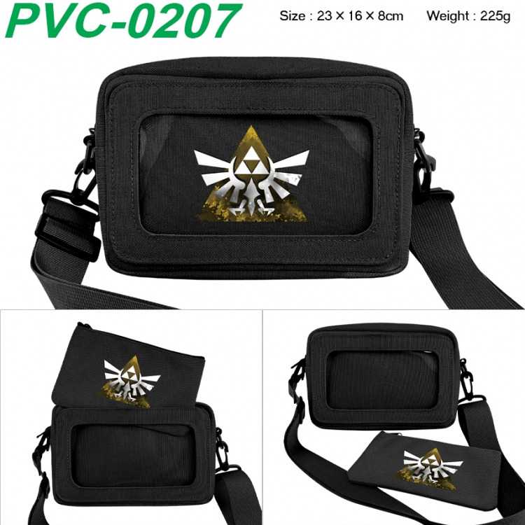 The Legend of Zelda Anime PVC transparent small shoulder bag 23x16x8cm