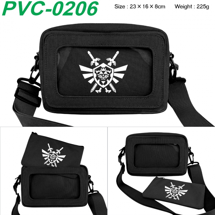 The Legend of Zelda Anime PVC transparent small shoulder bag 23x16x8cm