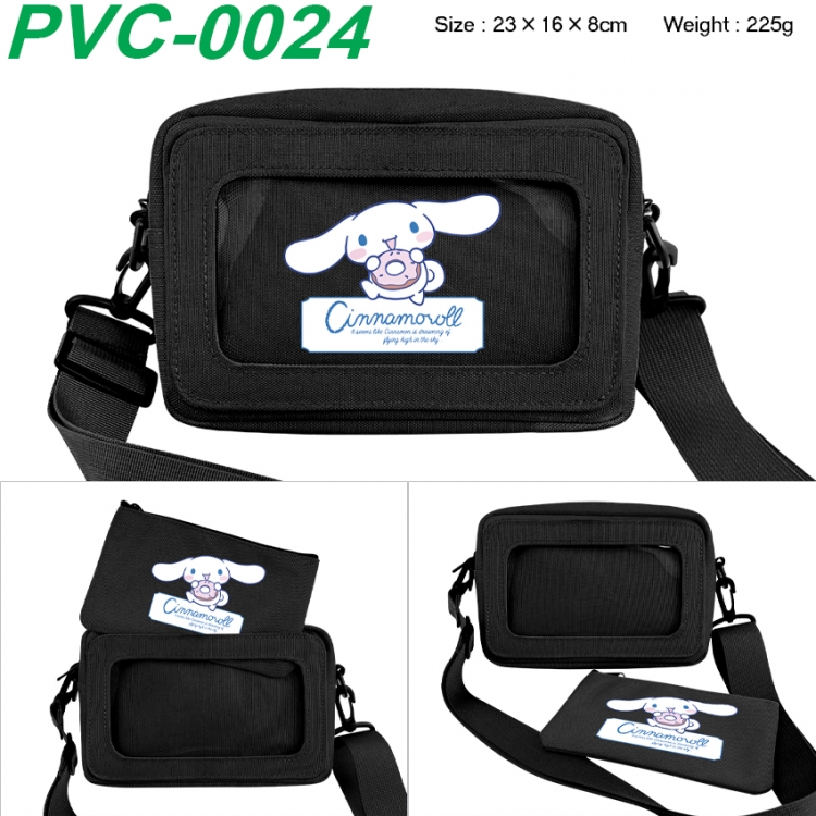 sanrio Anime PVC transparent small shoulder bag 23x16x8cm