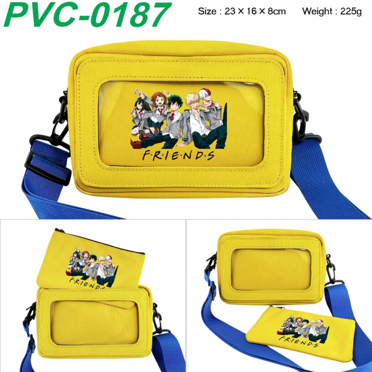 My Hero Academia Anime PVC transparent small shoulder bag 23x16x8cm