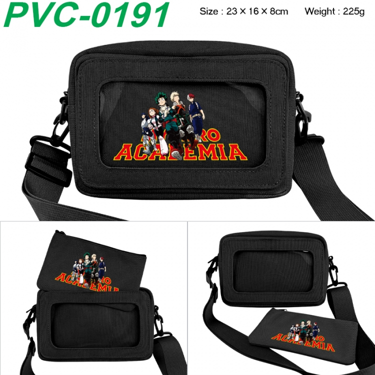 My Hero Academia Anime PVC transparent small shoulder bag 23x16x8cm