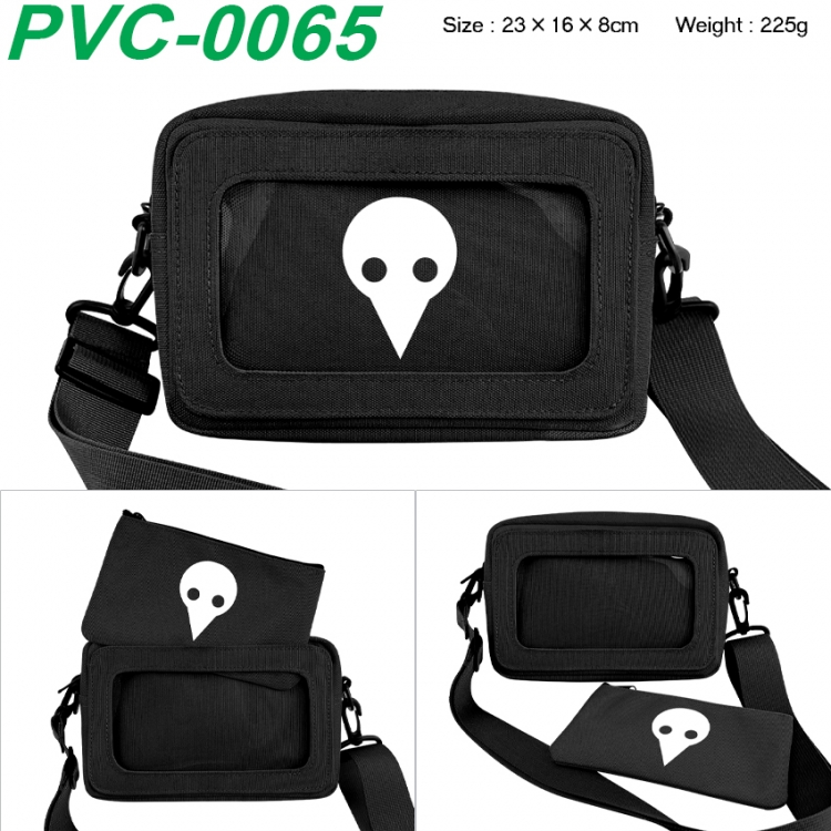 EVA Anime PVC transparent small shoulder bag 23x16x8cm