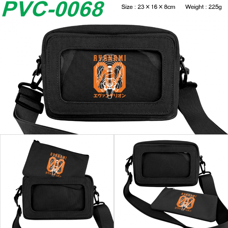 EVA Anime PVC transparent small shoulder bag 23x16x8cm