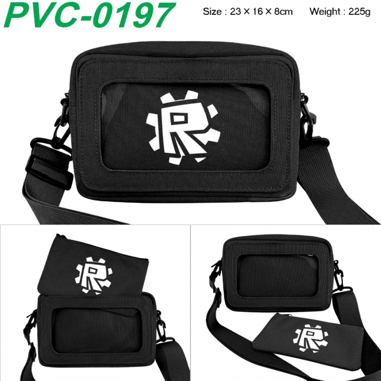 Roblox Anime PVC transparent small shoulder bag 23x16x8cm