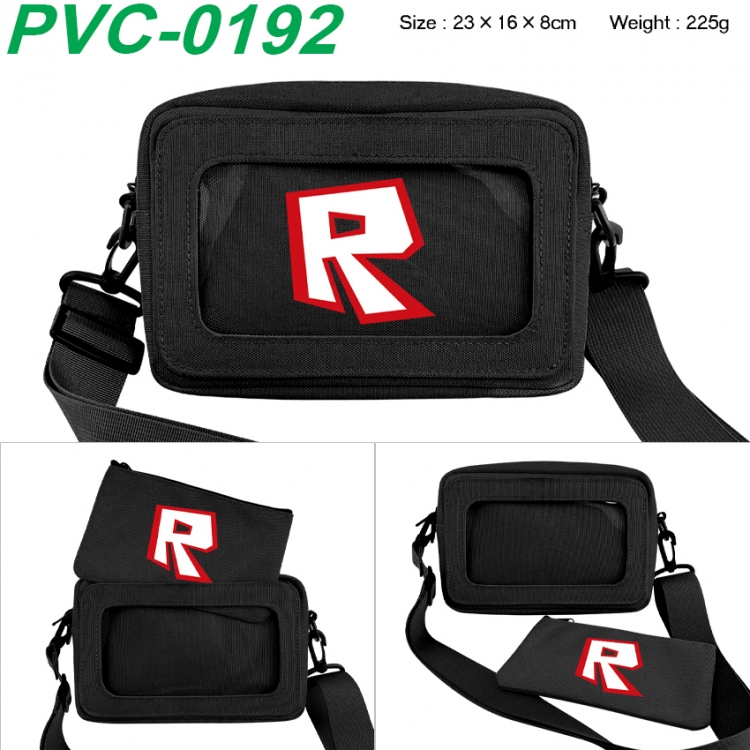 Roblox Anime PVC transparent small shoulder bag 23x16x8cm
