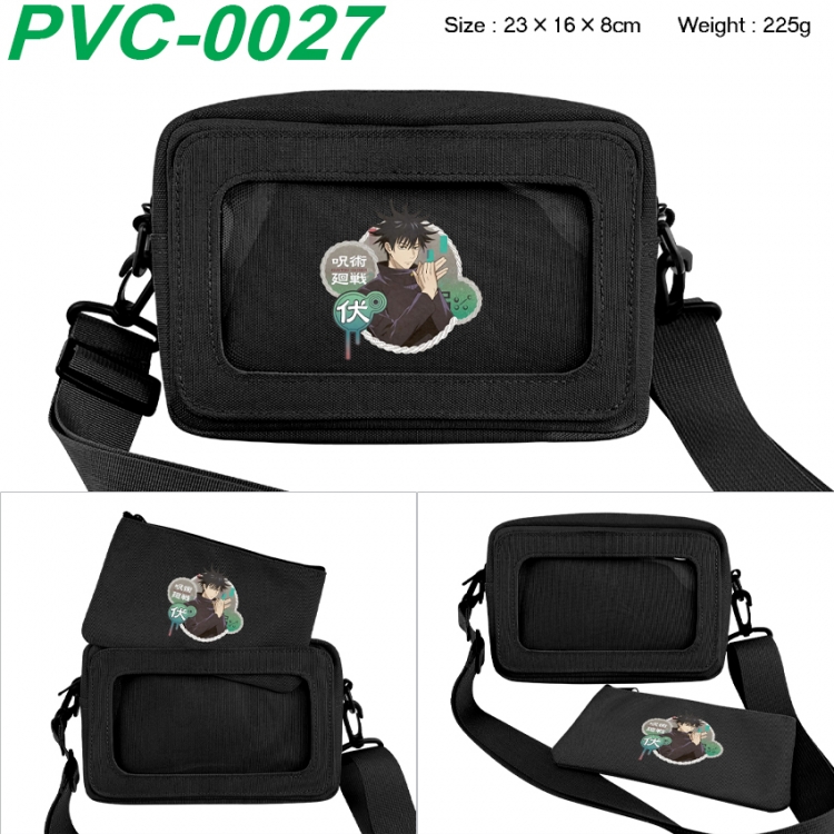Jujutsu Kaisen Anime PVC transparent small shoulder bag 23x16x8cm