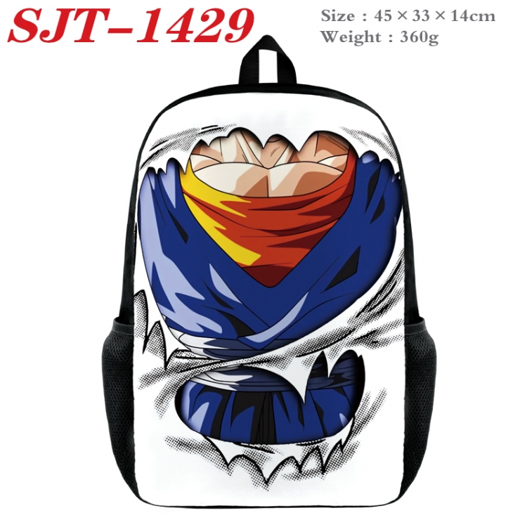DRAGON BALL Anime nylon canvas backpack student backpack 45x33x14cm SJT-1429