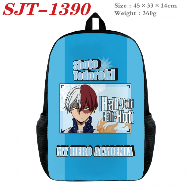 My Hero Academia Anime nylon canvas backpack student backpack 45x33x14cm