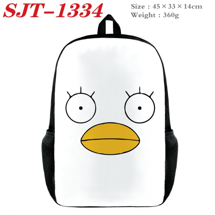 Gintama Anime nylon canvas backpack student backpack 45x33x14cm