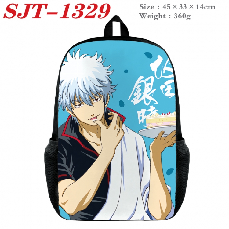 Gintama Anime nylon canvas backpack student backpack 45x33x14cm