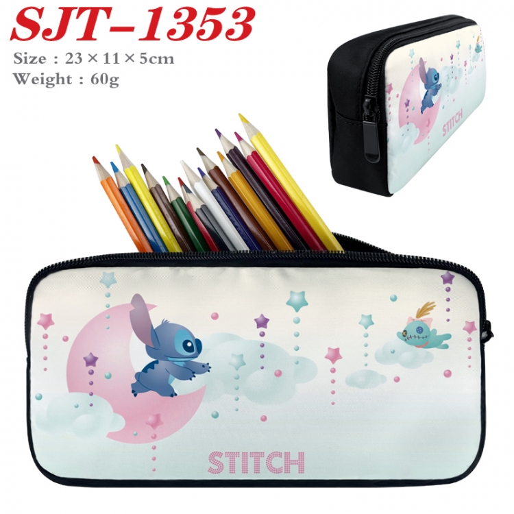 Lilo & Stitch Anime nylon student pencil case 23x11x5cm 