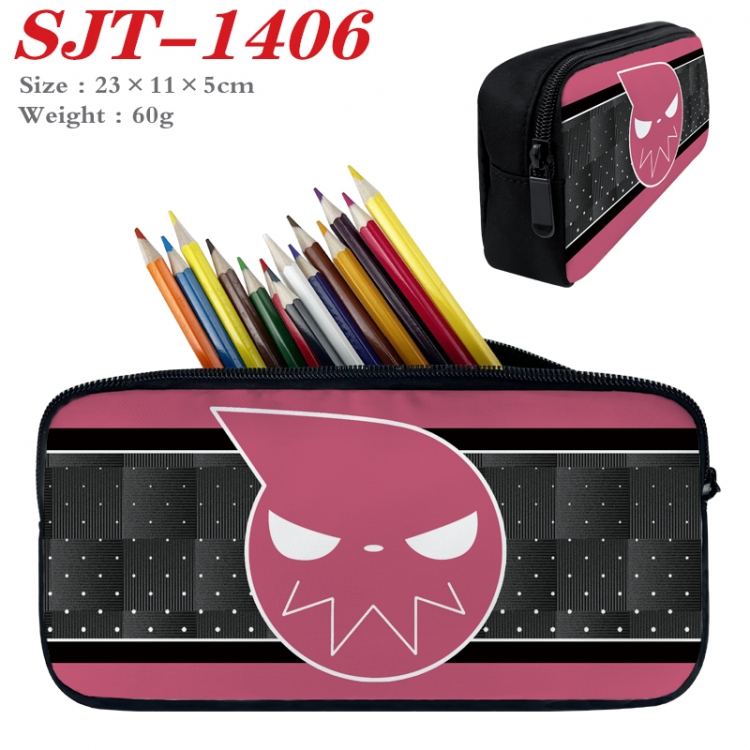  Soul Eater Anime nylon student pencil case 23x11x5cm 