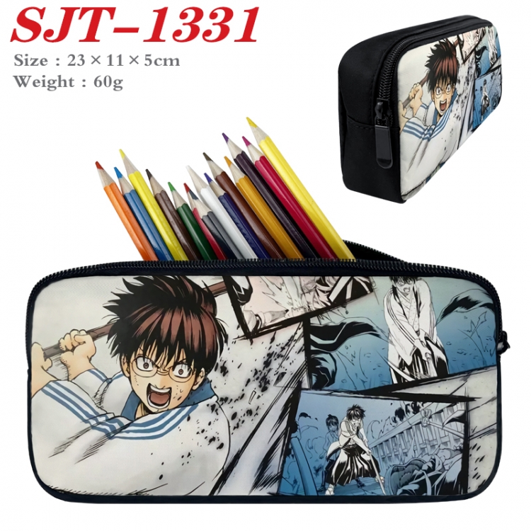  Gintama Anime nylon student pencil case 23x11x5cm 