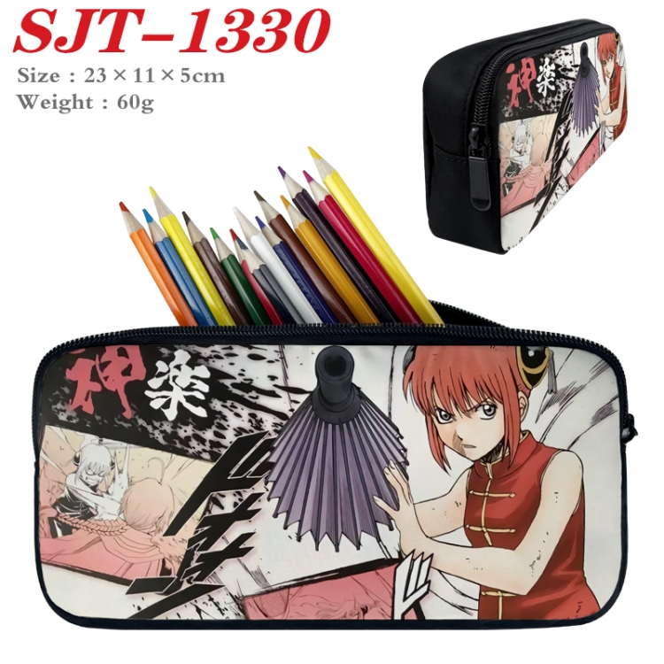  Gintama Anime nylon student pencil case 23x11x5cm 