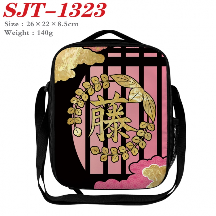 Demon Slayer Kimets Anime Lunch Bag Crossbody Bag 26x22x8.5cm  SJT-1323