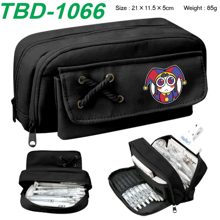 The Amazing Digital Circus Anime waterproof large capacity stationery box pencil case 21x11.5x5cm 85g