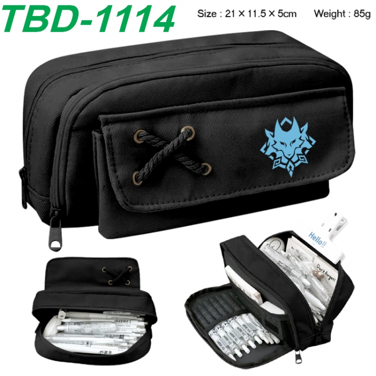 Genshin Impact Anime waterproof large capacity stationery box pencil case 21x11.5x5cm 85g