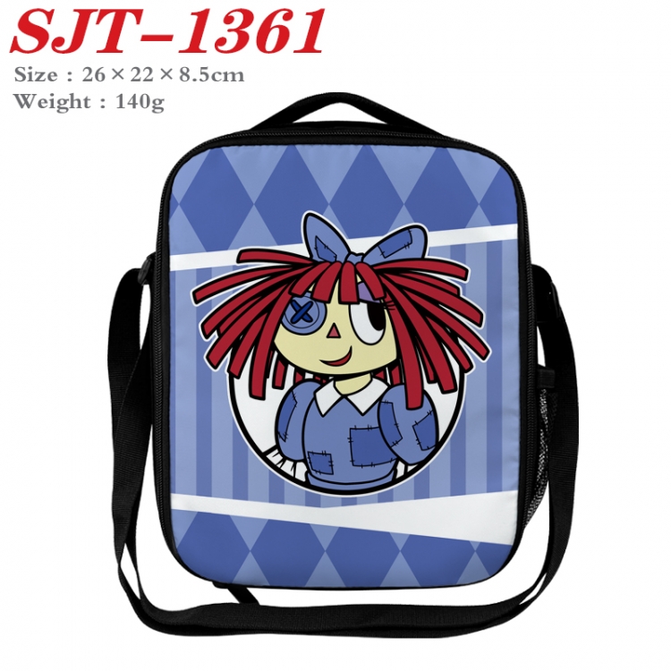 The Amazing Digital Circus Anime Lunch Bag Crossbody Bag 26x22x8.5cm