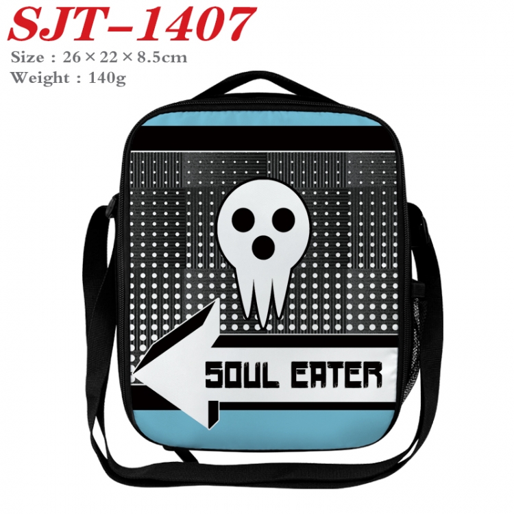 Soul Eater Anime Lunch Bag Crossbody Bag 26x22x8.5cm