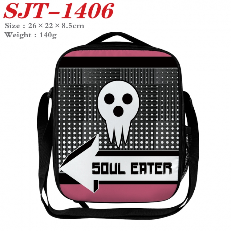 Soul Eater Anime Lunch Bag Crossbody Bag 26x22x8.5cm