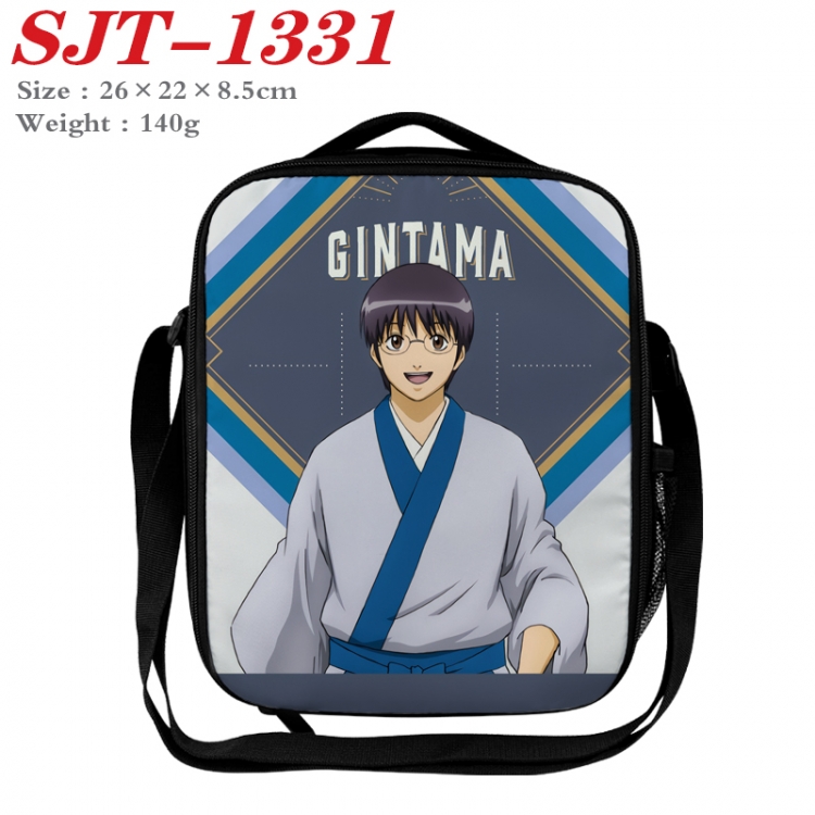 Gintama Anime Lunch Bag Crossbody Bag 26x22x8.5cm 