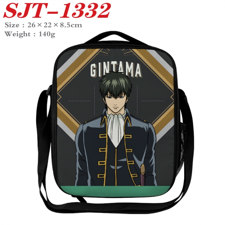 Gintama Anime Lunch Bag Crossbody Bag 26x22x8.5cm 