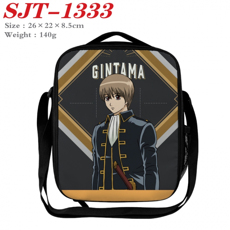 Gintama Anime Lunch Bag Crossbody Bag 26x22x8.5cm 