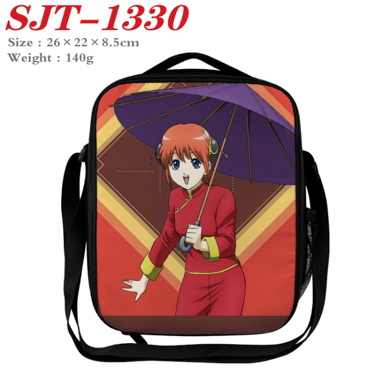 Gintama Anime Lunch Bag Crossbody Bag 26x22x8.5cm 