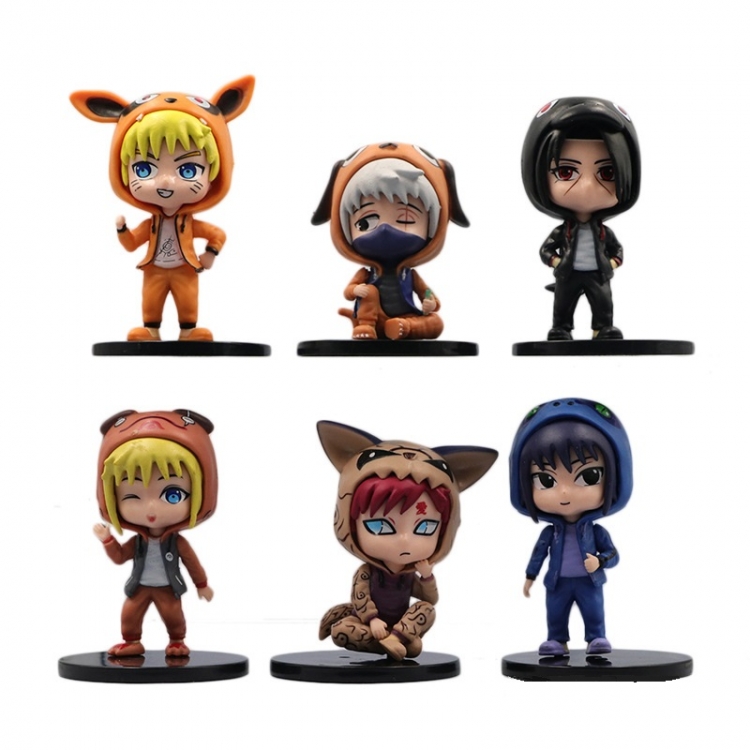 Naruto Bagged Figure Decoration Model 7-8cm a set of 6